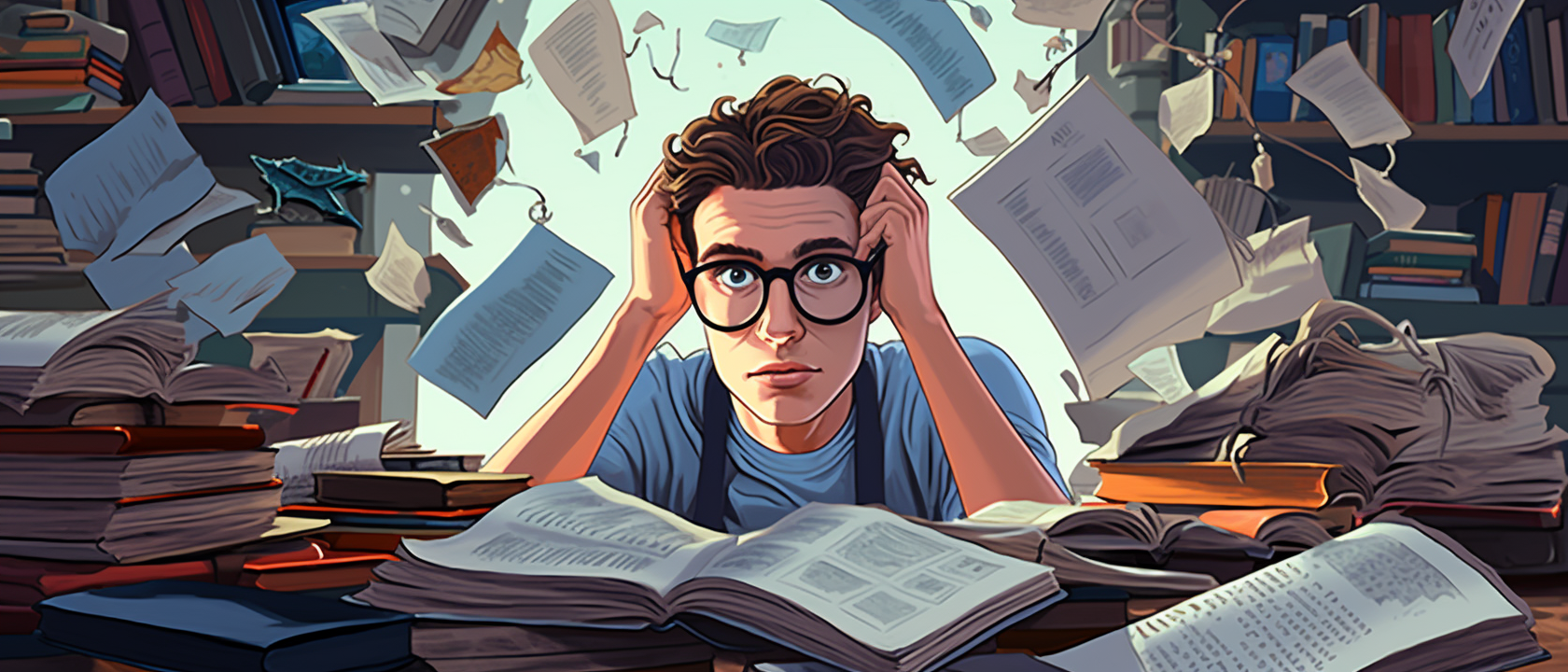 student learning grammar rules