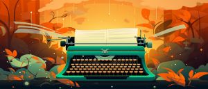 illustration of a typewriter