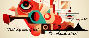 abstract image with idiom quotes