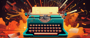 colourful typewriter