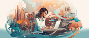 student writing a research proposal