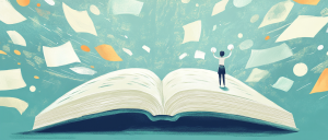 illustration of an open book